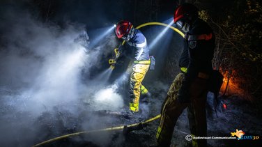 Feu de forêt à Fontarèches