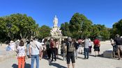 Petit train touristes tourisme Nîmes 2025 (Photo Anthony Maurin)