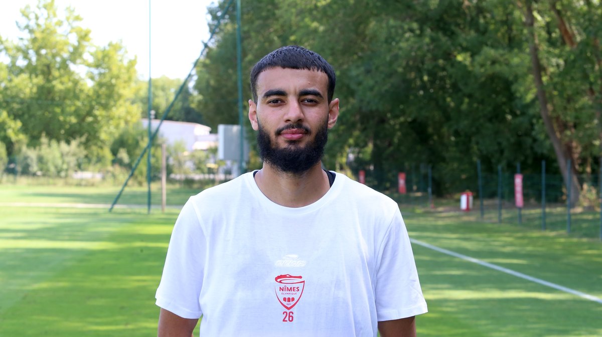 N°26 Najid Bennour Nîmes olympique 2025-2026 (Photo Anthony Maurin)