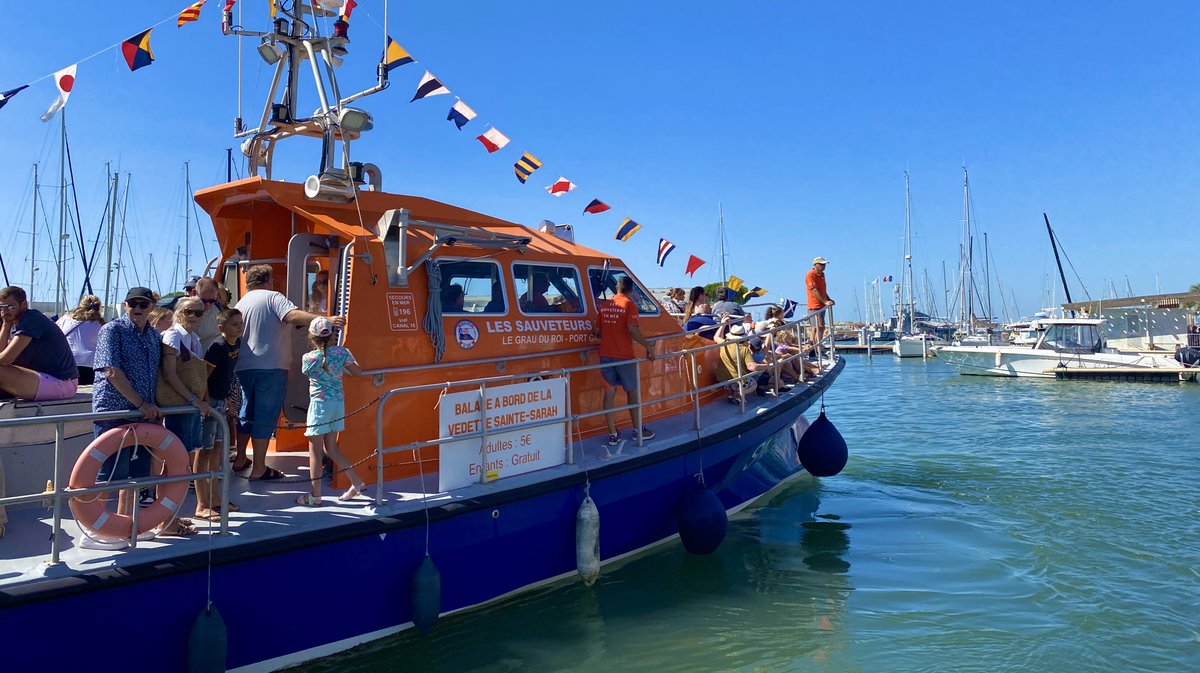 La SNSM propose des balades aux visiteurs.