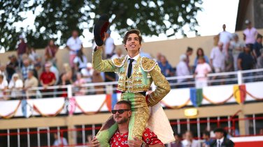 Novillada de La Suerte, François André, Tardieu Frères, Raphaël Chaubet, Malaga et Blohorn pour Aaron Palacio, Julio Norte et Victor (Photo Anthony Maurin)