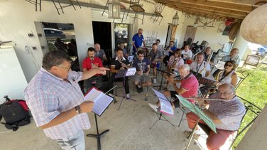 L'orchestre Chicuelo II en répétition (Photo Anthony Maurin)