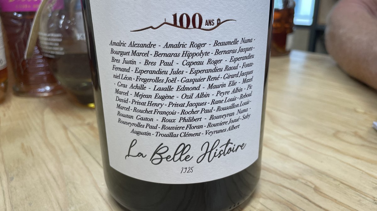 La Belle Histoire, vin anniversaire des 100 ans de Piémont Causses & Cévennes