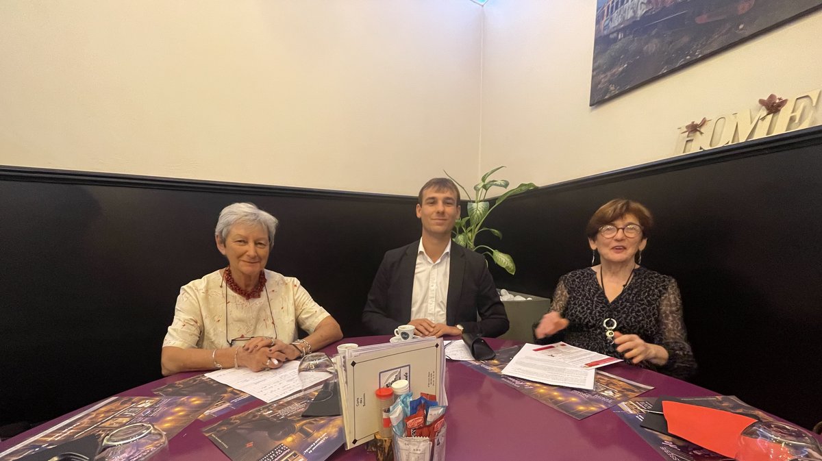 Denise Schubert, Basile Imbert et Christiane Thomas, du Parti Socialiste alésien