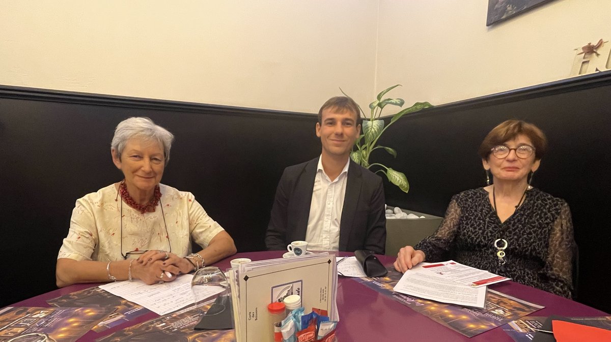 Denise Schubert, Basile Imbert et Christiane Thomas, du Parti Socialiste alésien