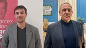 Basile Imbert, premier socialiste d'Alès, et Paul Planque, leader du Printemps Alésien