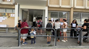 Fermeture d'une classe à l'école maternelle Jean-Jaurès à Nîmes (Photo Anthony Maurin)