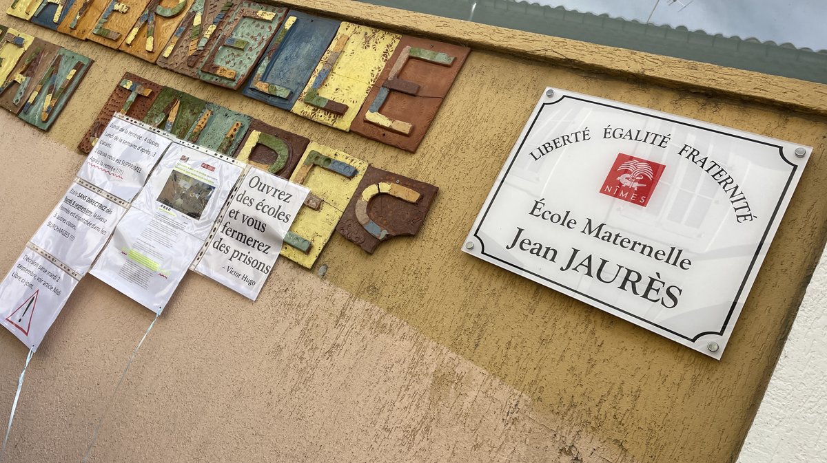 Fermeture d'une classe à l'école maternelle Jean-Jaurès à Nîmes (Photo Anthony Maurin)