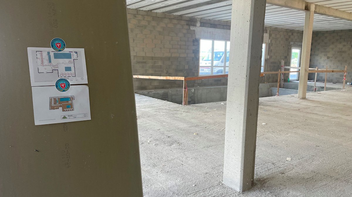 Les premiers travaux du centre de kiné balnéothérapie