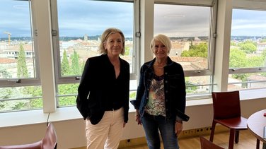 Rencontre entre Magali Saumade et Françoise Laurent-Perrigot (Photo cd30)
