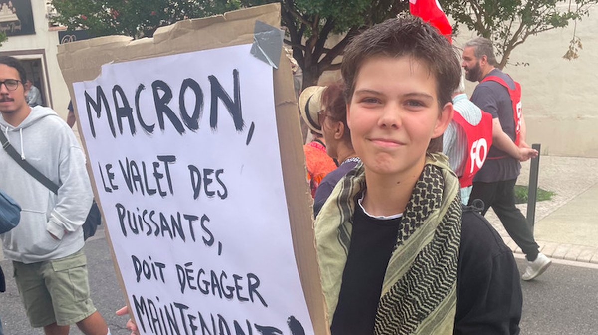 Le lycéen appelle Emmanuel Macron à travailler avec la gauche