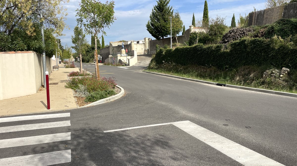Aménagement route de Calvisson, monument aux morts, Parvis du stade, parcours de santé, vestiaire et RC40 Saint-Dionisy (Photo Anthony Maurin)