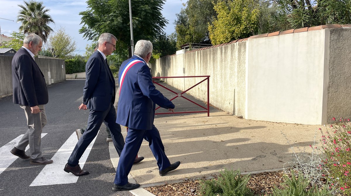 Aménagement route de Calvisson, monument aux morts, Parvis du stade, parcours de santé, vestiaire et RC40 Saint-Dionisy (Photo Anthony Maurin)
