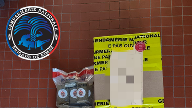 La saisie de cannabis par la brigade de Nîmes