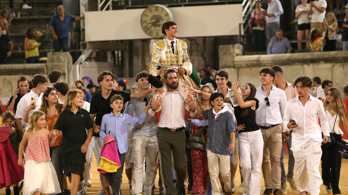 Corrida de Jandilla pour l'alternative d'Aaron Palacio, Andrés Roca Rey et Pablo Aguado (Photo Anthony Maurin)