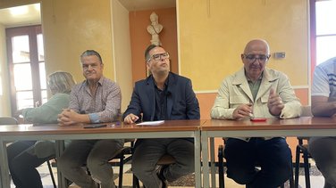Claude Cerpédès, Sylvain André et Patrick Malavieille