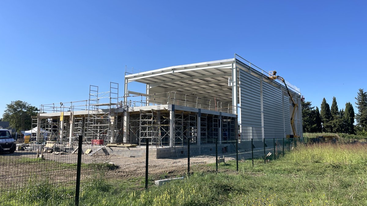 Le chantier de Watertracks à l'Actiparc de Bouillargues (Photo Anthony Maurin)