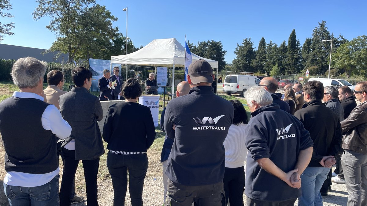Le chantier de Watertracks à l'Actiparc de Bouillargues (Photo Anthony Maurin)