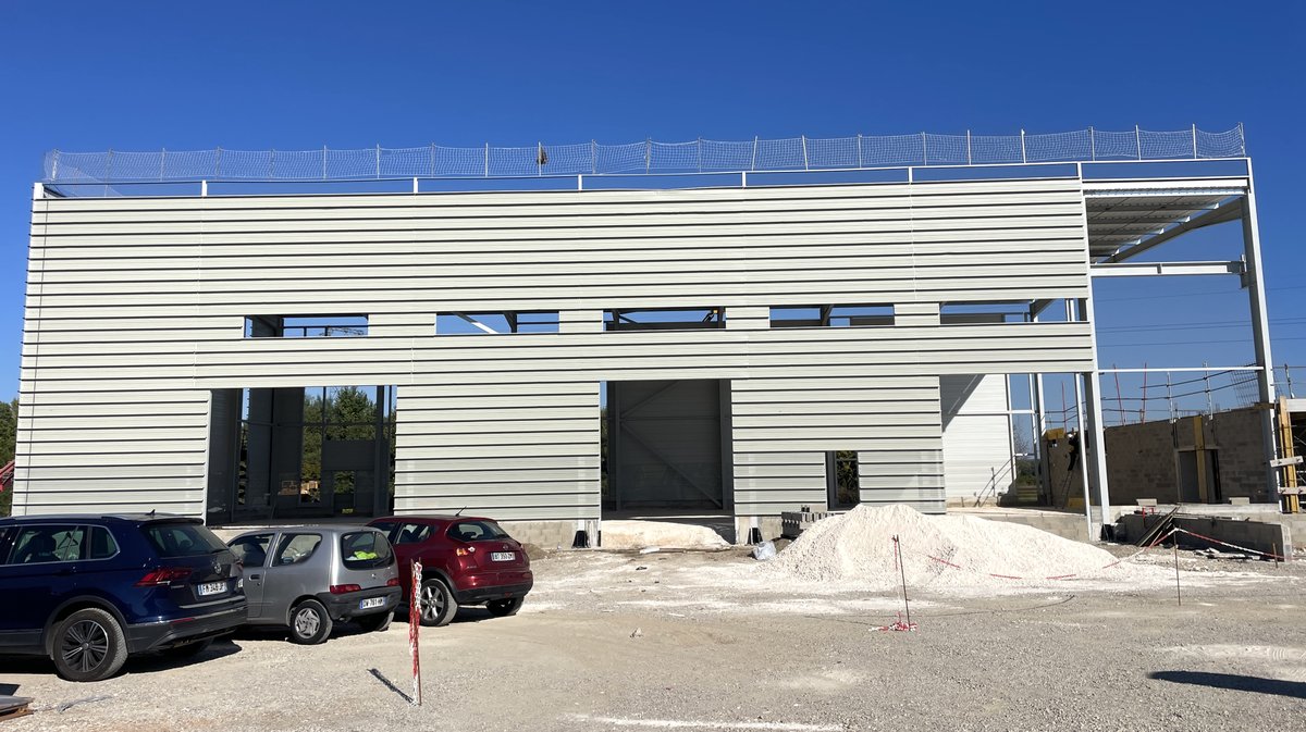 Le chantier de Watertracks à l'Actiparc de Bouillargues (Photo Anthony Maurin)