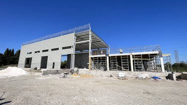 Le chantier de Watertracks à l'Actiparc de Bouillargues (Photo Anthony Maurin)