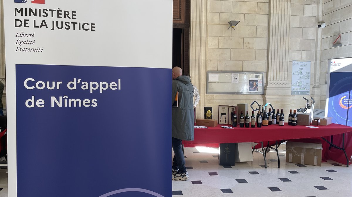 Une vente aux enchères a lieu ce jeudi après-midi à la Cour d'appel de Nîmes