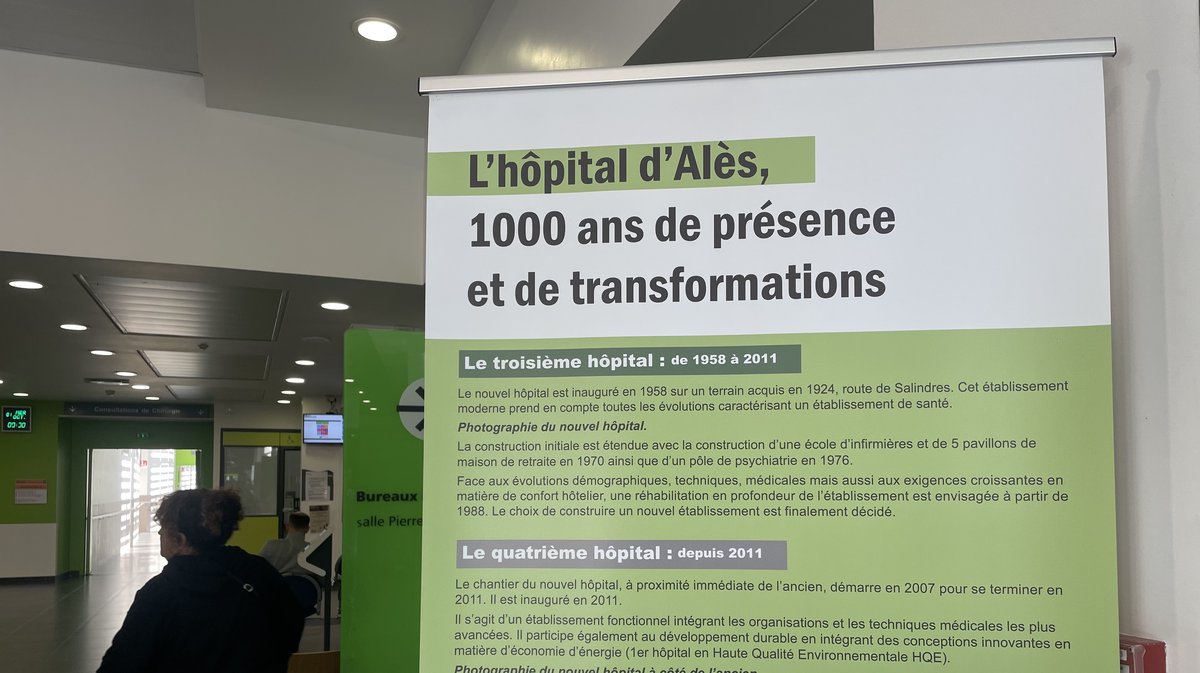 Exposition sur l'histoire du Centre Hospitaliers Alès-Cévennes