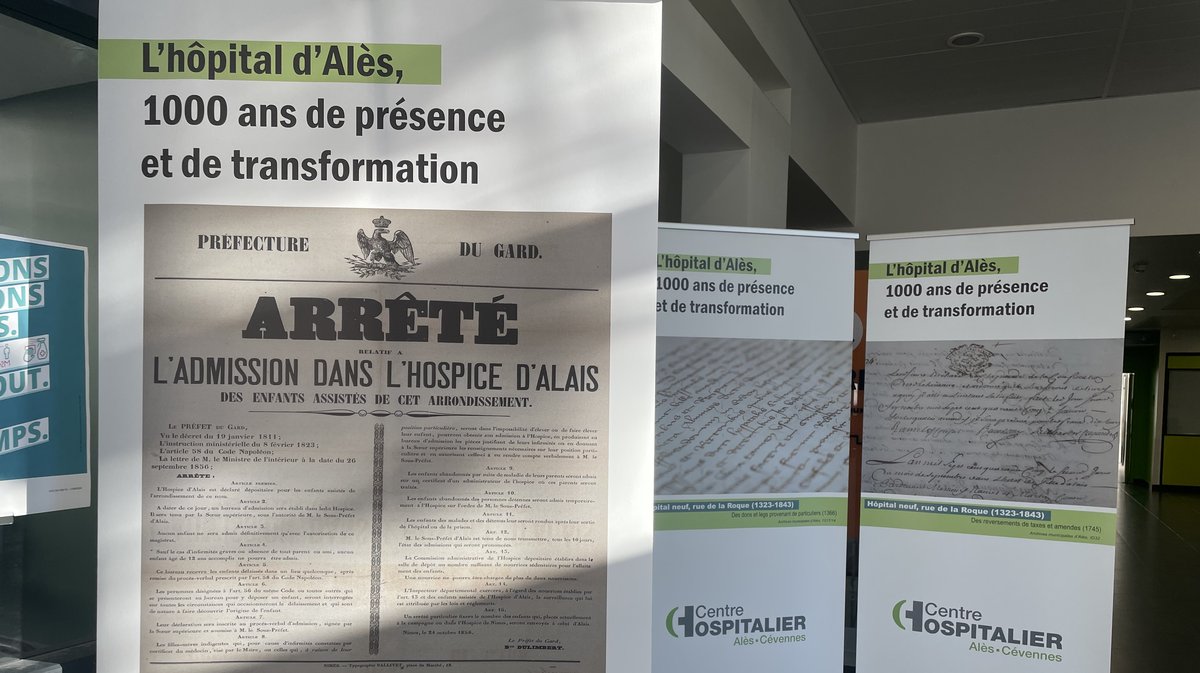Exposition sur l'histoire du Centre Hospitaliers Alès-Cévennes