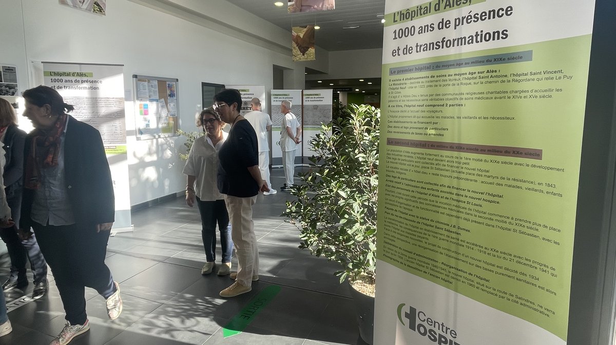 Exposition sur l'histoire du Centre Hospitaliers Alès-Cévennes