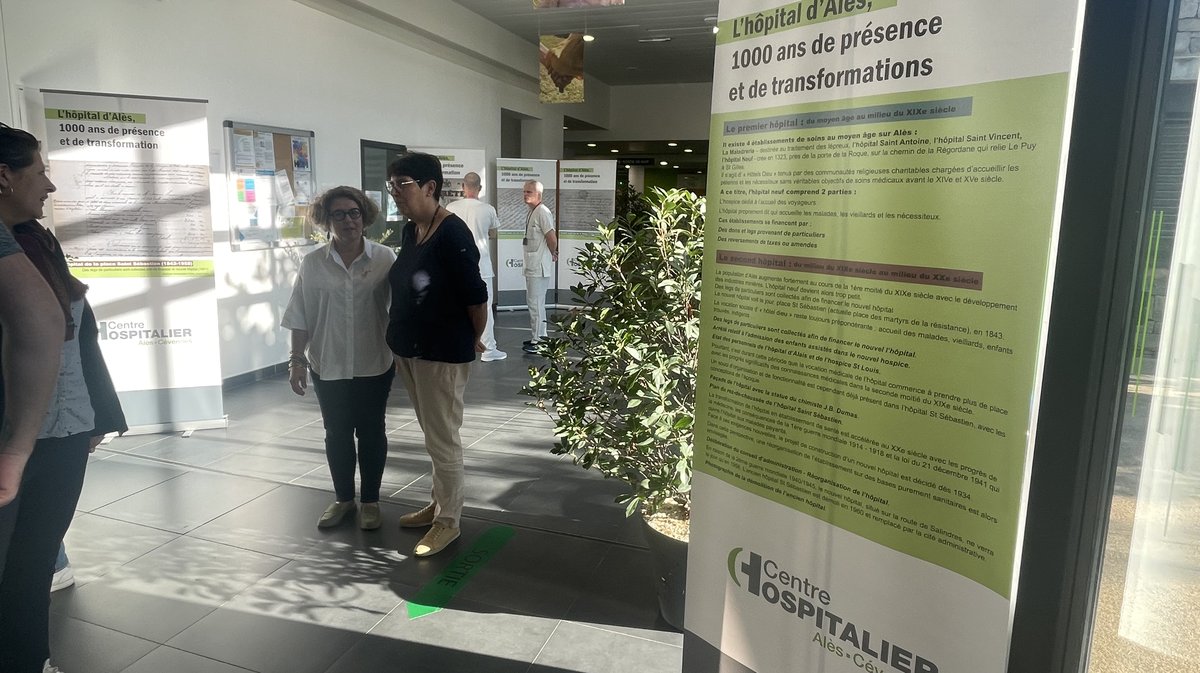 Exposition sur l'histoire du Centre Hospitaliers Alès-Cévennes