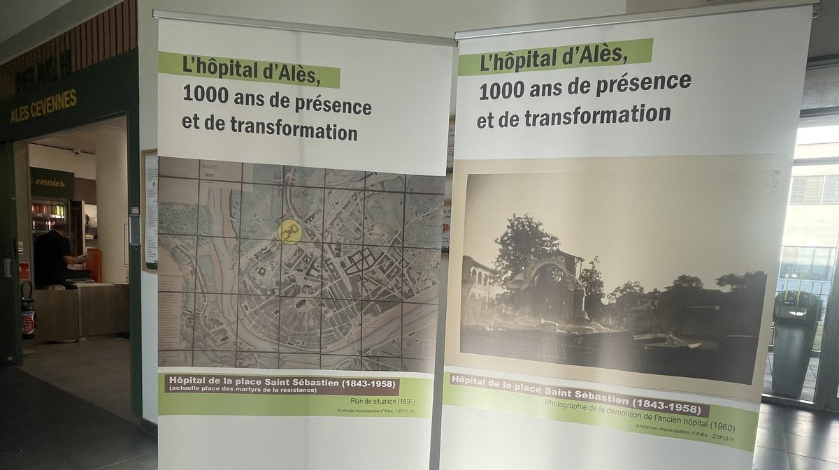 Exposition sur l'histoire du Centre Hospitaliers Alès-Cévennes