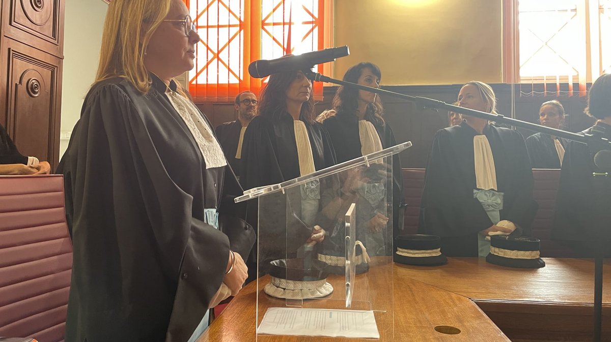 Procureur Cécile Gensac lors de la présentation des nouvelles magistrates.