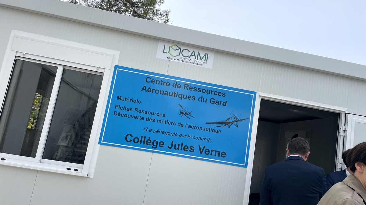 Collège Jules Verne Nîmes brevet aviation Virginie Guyot (Photo Anthony Maurin)