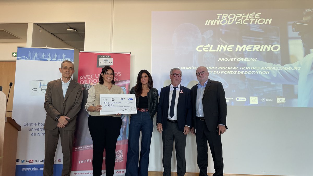 CHU Nîmes Trophée Innov' Action 2025 Qrelax  (Photo Anthony Maurin)