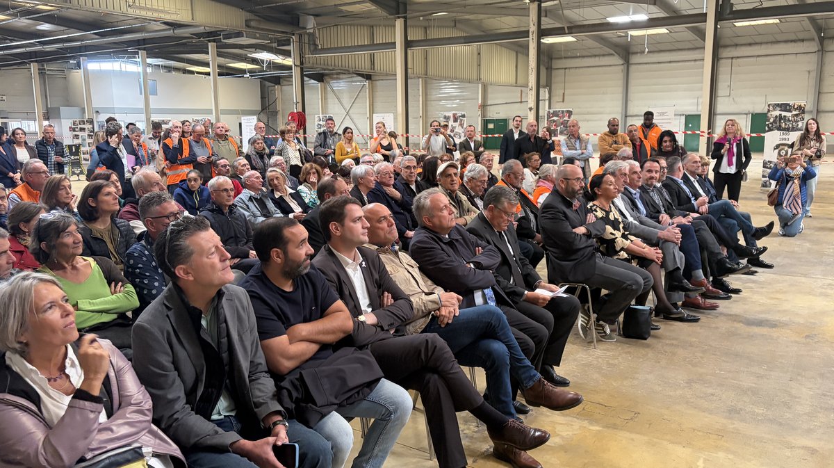 Ce matin, dans les futurs locaux de la Banque alimentaire