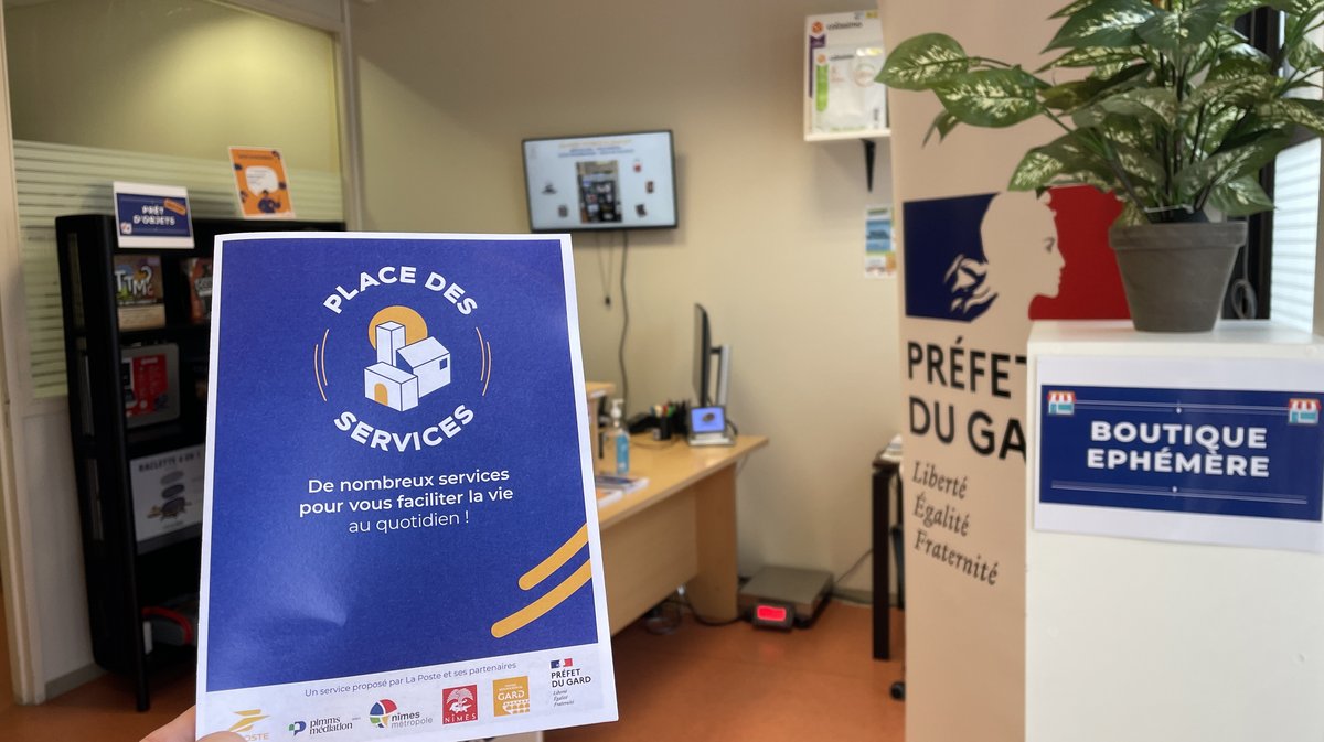 La Poste Place des Services à Pissevin Trait d'Union (Photo Anthony Maurin)