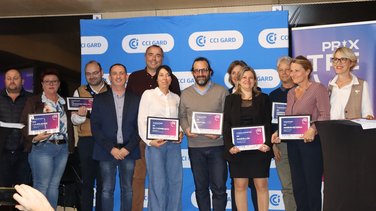 La cérémonie des Prix TPE 2025 par la CCI du Gard  (Photo CCI30 Maurin)