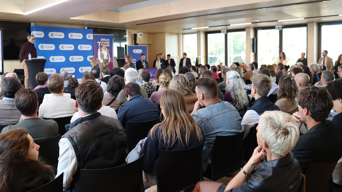 La cérémonie des Prix TPE 2025 par la CCI du Gard  (Photo CCI30 Maurin)