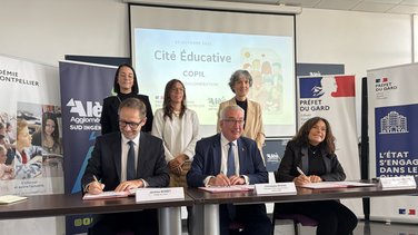 Signature de la convention de la Cité éducative d'Alès Agglo