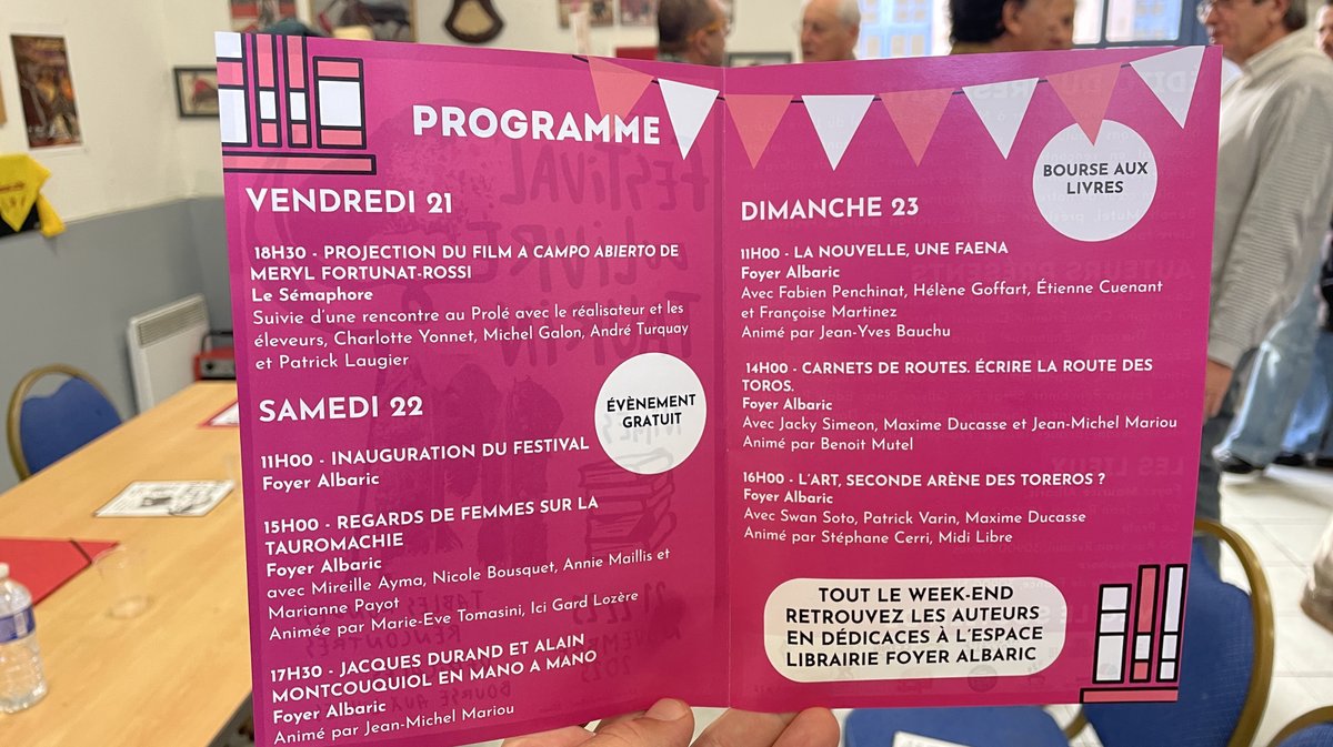 Festival du livre taurin Nîmes (Photo Anthony Maurin)