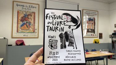 Une partie du programme du festival du livre taurin Nîmes (Photo Anthony Maurin)