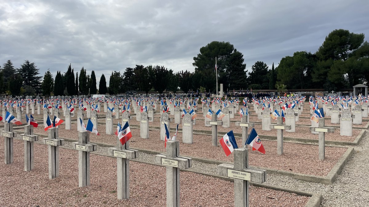 Journée Nationale du Souvenir au cimetière du Pont de Justice de Nîmes avec le Souvenir Français (Photo Anthony Maurin)