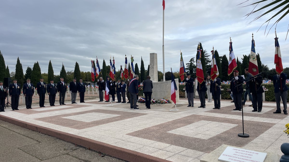 Journée Nationale du Souvenir au cimetière du Pont de Justice de Nîmes avec le Souvenir Français (Photo Anthony Maurin)