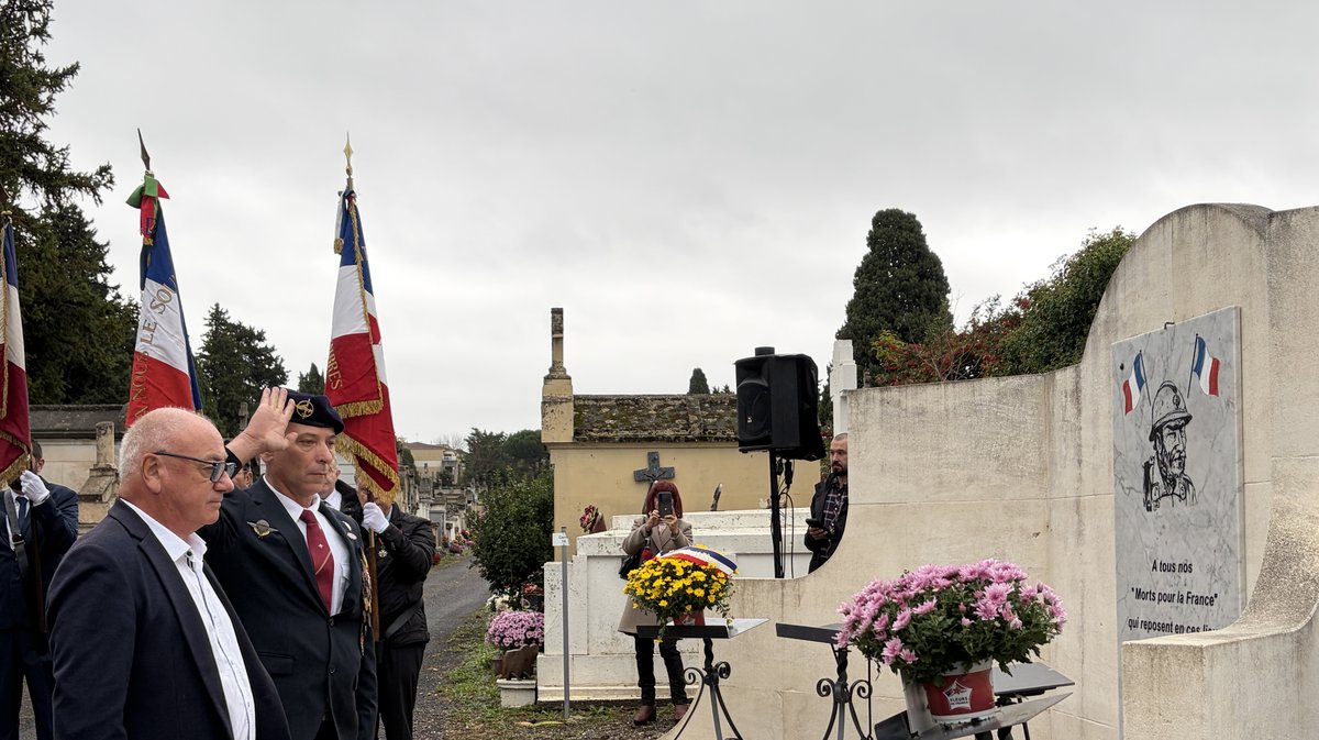 cérémonie 1er Novembre Alès 2025
