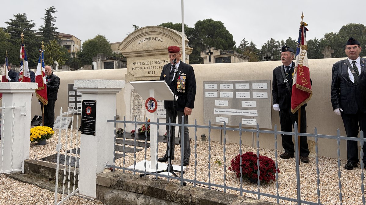 cérémonie 1er Novembre Alès 2025