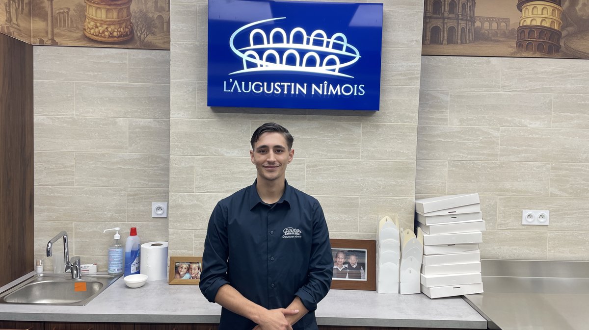 Tristan Tejero de l'augustin nîmois aux Halles de Nîmes (Photo Anthony Maurin)