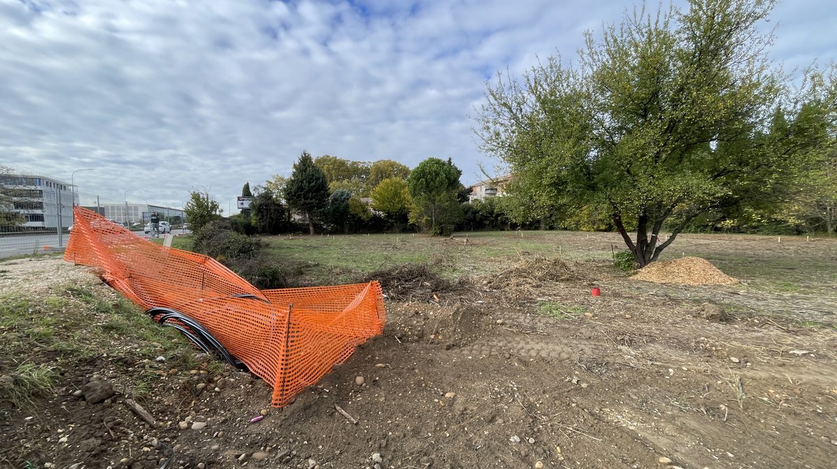 Lancement des travaux du parc urbain Jacques-Chirac à Nîmes le 8 novembre 2025 (Photo Anthony Maurin)