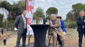 Lancement des travaux du parc urbain Jacques-Chirac à Nîmes le 8 novembre 2025 (Photo Anthony Maurin)