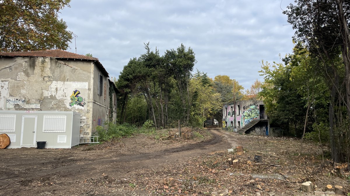 Lancement des travaux du parc urbain Jacques-Chirac à Nîmes le 8 novembre 2025 (Photo Anthony Maurin)