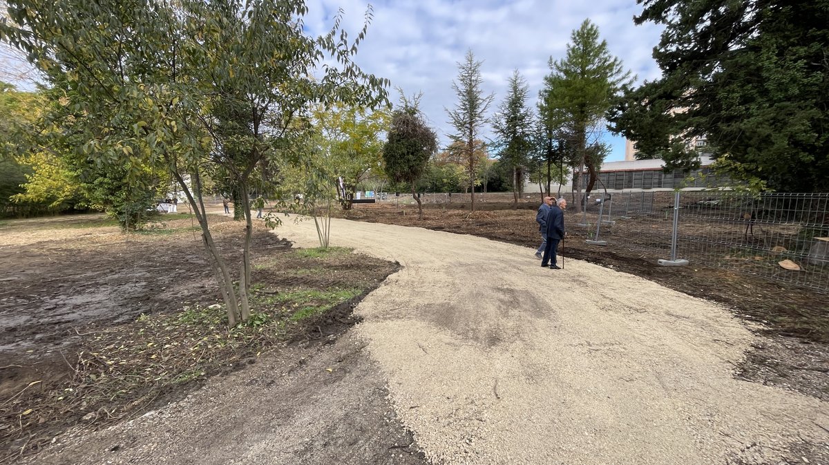 Lancement des travaux du parc urbain Jacques-Chirac à Nîmes le 8 novembre 2025 (Photo Anthony Maurin)