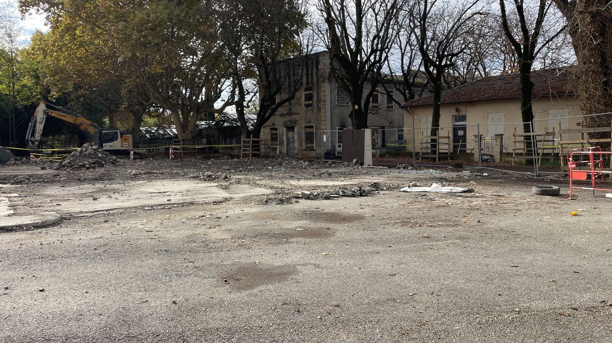 Lancement des travaux du parc urbain Jacques-Chirac à Nîmes le 8 novembre 2025 (Photo Anthony Maurin)